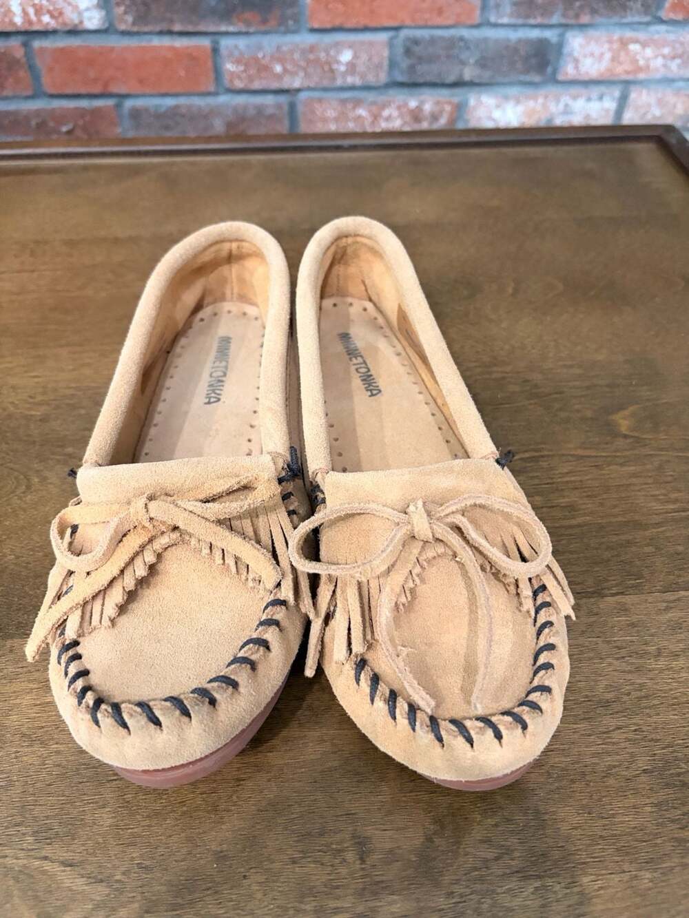 Minnetonka Women's Kilty Suede Hardsole Moccasin Slip-on, Y2K